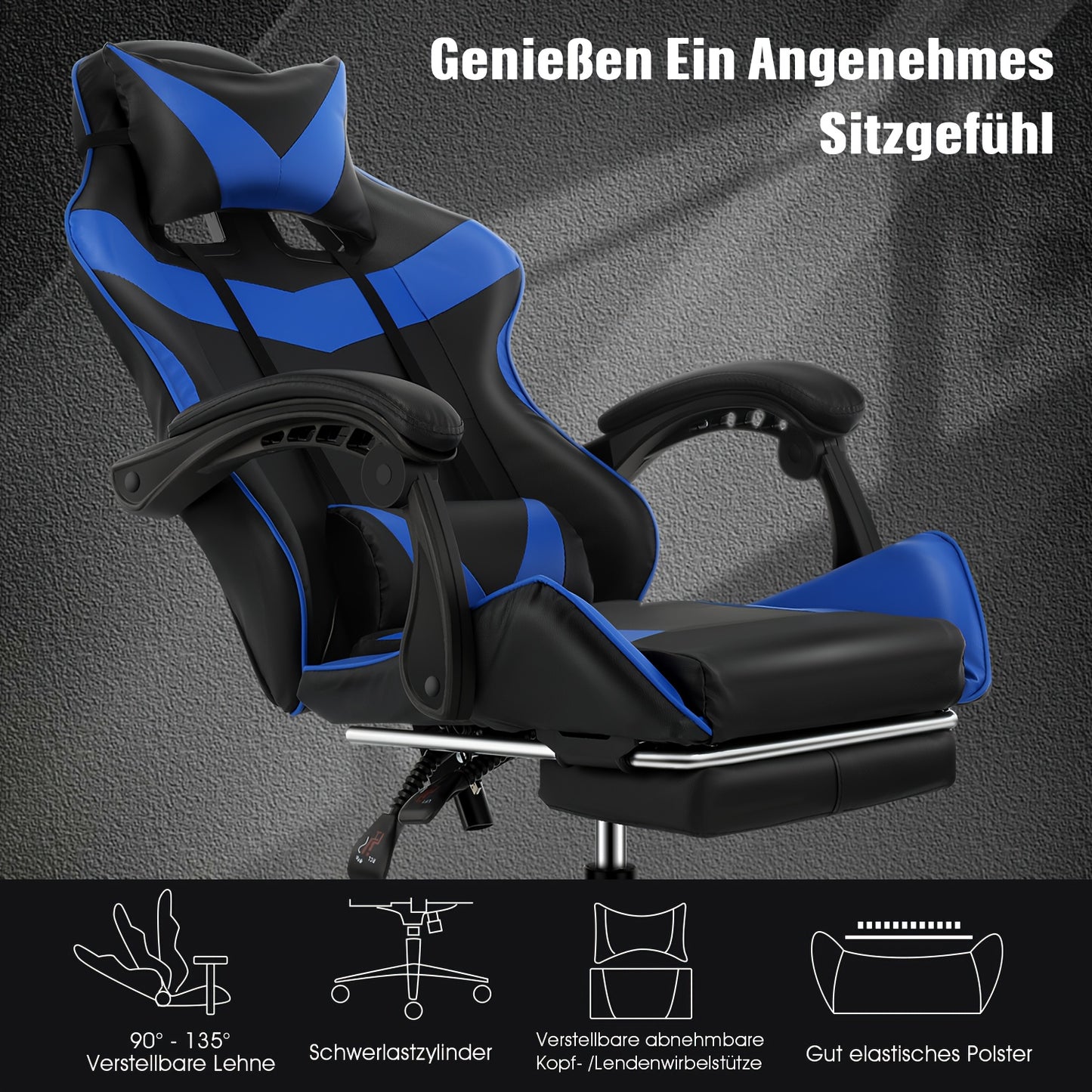 Ergonomischer Gamingstuhl, Schreibtischstuhl