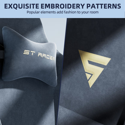 STGAMING Ergonomischer Büro- und Gaming-Stuhl mit Fußablage