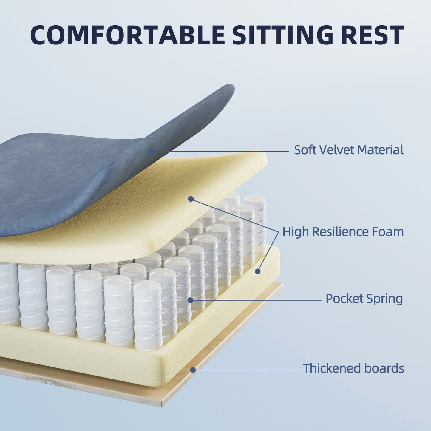 STGAMING Ergonomischer Büro- und Gaming-Stuhl mit Fußablage